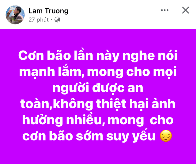 Các sao Việt mong mọi người bình an vượt qua cơn bão!- Ảnh 5.