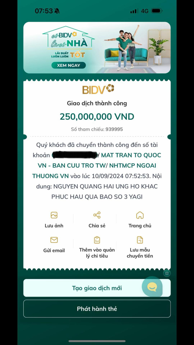 Đã có kết quả sao kê từ thiện của Quang Hải, thêm tiền bán xe tổng số tiền ủng hộ là bao nhiêu?- Ảnh 3.