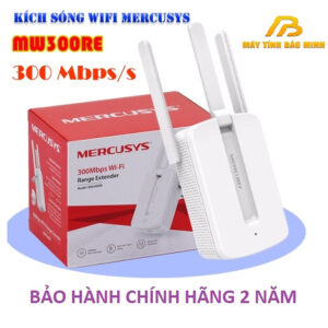 Bộ kích sóng wifi Mercusys MW300re 3 râu cực mạnh,Kich wifi,cục hút wifi,kích sóng wifi hàng - Hàng Chính Hãng